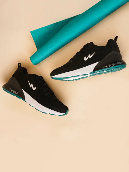 NORTH PLUS Black Men's Running Shoes
